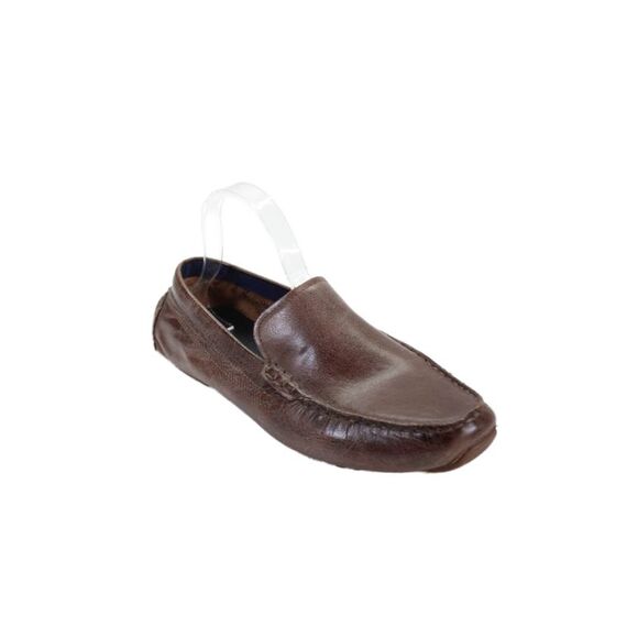 Cole Haan Other - Cole Haan Mens Leather Square Toed Slip On Thick Stitched Loafers Brown Size 9.5